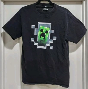 Minecraft Mojang Notch 2011 Creeper T Shirt Men’s Size Medium JINX Black - Picture 1 of 4