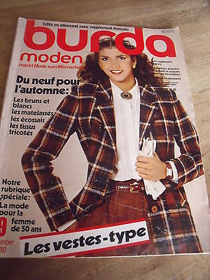 Magazine Burda Moden Les Bruns Les Blancs Les Matelasses Ls  Ecossais    09/1980 • 3.49€