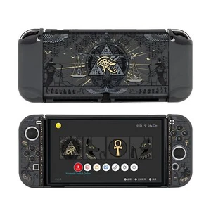 Nintendo Switch OLED Protective Case Black Egypt PC Slim HardShell Slim Cover - Picture 1 of 14