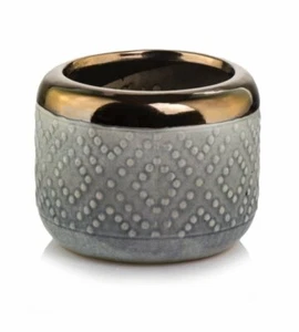 Fioriera ceramica boho ciotola smaltata decorazione casa piante vaso giardino - Foto 1 di 3