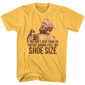 Redd Foxx You're Gonna Feel my Shoe Size Men's T Shirt Sanford and Son Tee - Picture 1 of 5