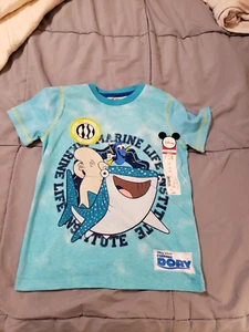 Okie Dokie Disney Pixar Finding Dory  Blue Fish T Shirt Size L(6) NWT! - Picture 1 of 5