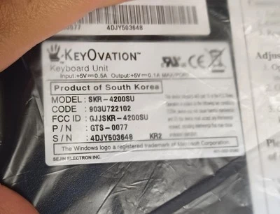 SKR-4200U KeyOvation Goldtouch USBWired Adjustable Ergonomic Split Keyboard#146M - Image 1 of 3