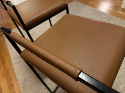 2 x Barhocker Barstuhl Freja by Crea Metal Leder - Bild 1 von 4