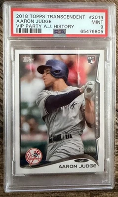 2017 Topps Transcendent Collection Aaron Judge AJ-2014 RC PSA /87🔥🔥🔥 - Image 1 of 2