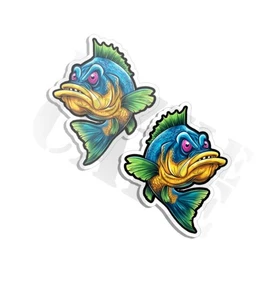 Calcomanía de bajo furioso calcomanía life borracho enojado divertida novedad pegatina paquete de 2 - Imagen 1 de 3