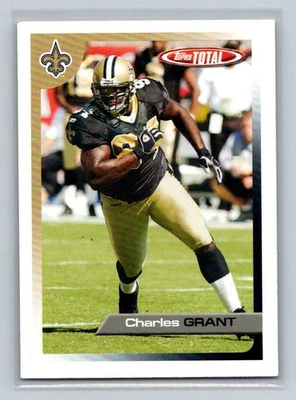 2005 Topps Total #186 Charles Grant New Orleans Saints Football Card - Image 1 of 2