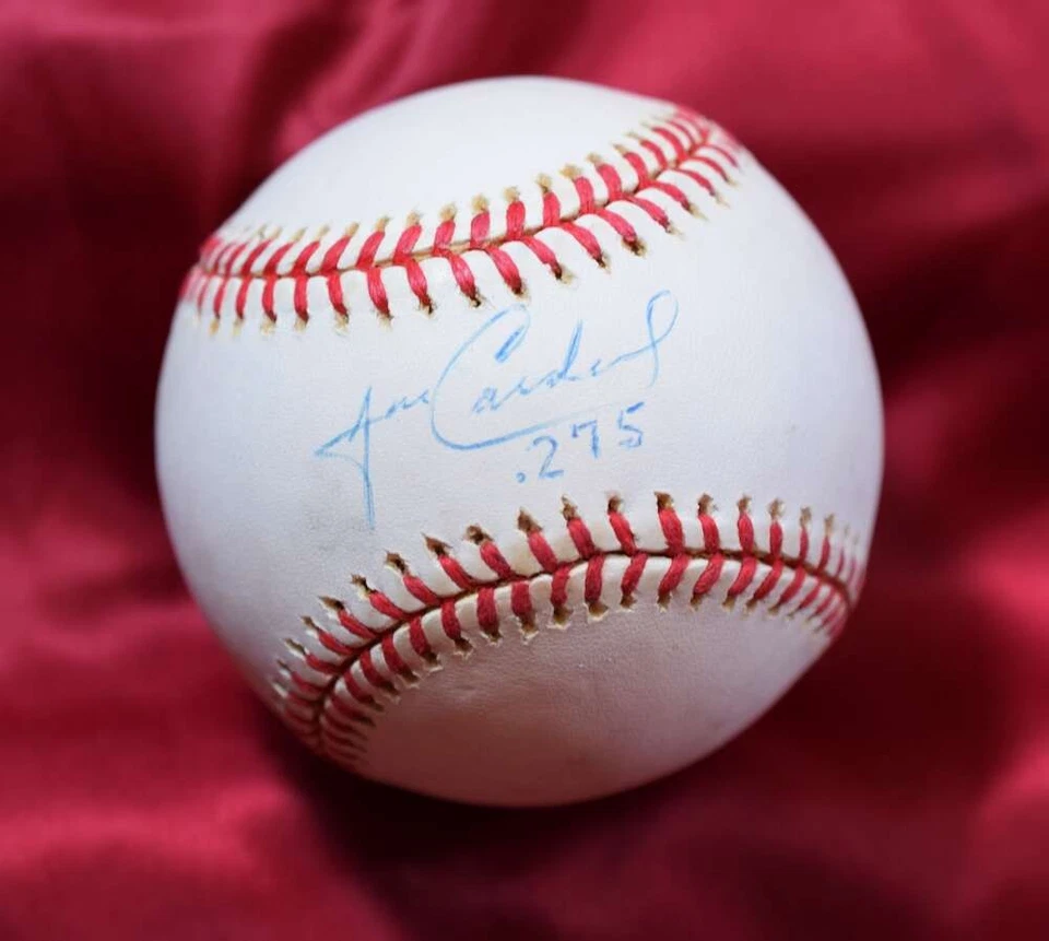 Autógrafo José Cardenal Serie Mundial 1999 Béisbol Firmado Foto 1 de 1