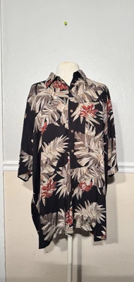 VINTAGE Nautica Hawaiian Shirt Adult Size Big Man XL  Short Sleeve Casual Mens - Image 1 of 4