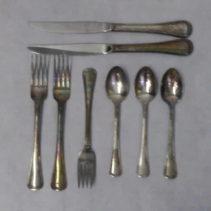 Oneida Community Patrician 1975 Dinner Knife Salad Fork Teaspoon 8 Pieces - Picture 1 of 11