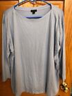 Ladies J.Jill Wearever collection light blue 3/4 sleeve size XL shirt