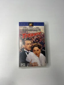Titanic Studio Classic VHS Tape Movie 1953 Black & White Rated PG Clifton Webb - Bild 1 von 9