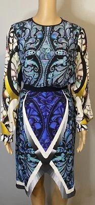 Peter Pilotto Woven Digital Print Spiral Skirt & Tahlia Top SZ UK 8/10 - US 4/6 - Image 1 of 4