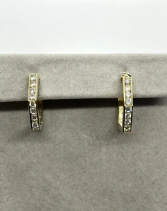 14k 14kt Yellow Gold Ladies Earrings 3.6 Grams - Picture 1 of 18