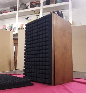 Black 'Sculptured Air' Foam Grille Inserts..JBL L-100 Century speaker - Picture 1 of 13
