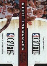 2010-11 Contenders Starting Blocks Die Cuts Black Bulls Card #21 Gibson/Johnson