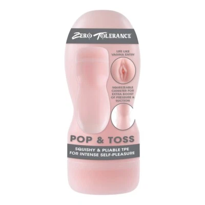 Zero Tolerance Pop & Toss Squishy & Pliable Pussy Masturbation Stroker Sleeve - Image 1 of 4