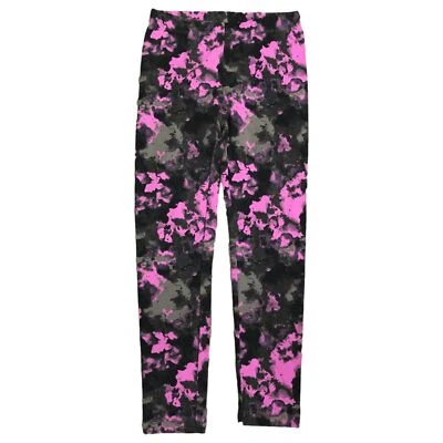 Pantalones elásticos leggings tie dye espaciales morados y grises para niñas Foto 1 de 2