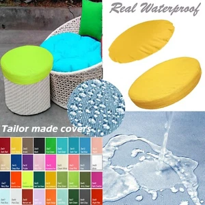 TAILOR MADE COVER*Patio Round Cushion Waterproof Papasan Swing Chair Daybed Dw02 - Picture 1 of 31