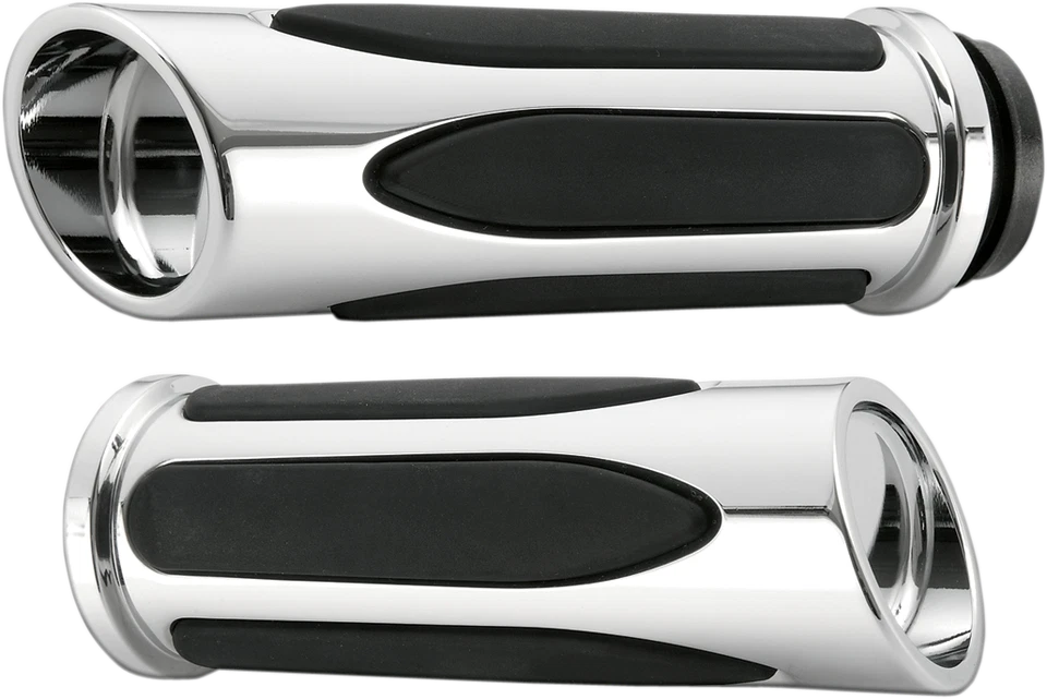 Empuñaduras cómodas de corte profundo cromadas Arlen Ness para cable Harley FXD ST FLH XL Foto 1 de 1