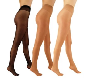 Womens Sheer Up to Waist Wide Band Tights Hipster Aurellie - Picture 1 of 5