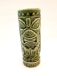 Vintage Hawaiian Luau Hut Tiki Mug Green 6.25" Japan - Picture 1 of 10