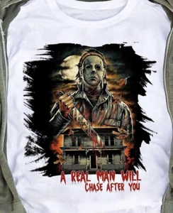 Camiseta Halloween Michael Myers Chasing You Cualquier Talla Juvenil o Adulto Nueva - Imagen 1 de 1
