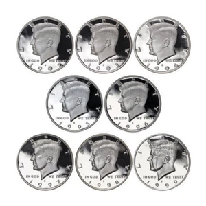 1992-1999 S Kennedy Proof Half Dollar 90% Silver Proof Run Gem Deep Cameo - Picture 1 of 3