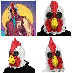 2022 NUEVO Richard Rooster Mask Hotline Miami Juego Juegos con disfraces Accesorios Máscara de látex Adulto - Imagen 1 de 6