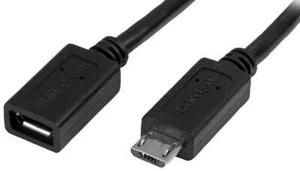 STARTECH - Micro USB Extension Lead, Male to Female 0.5m - Picture 1 of 1