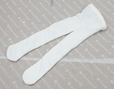 American Girl white Meet Ribbed Tights Leggings for 18'' doll outfit clothes - Image 1 of 3