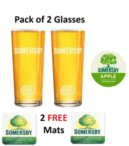 Somersby Glass Somersby Cider Pint Glasses Somersby Glasses Summersbe Summersby - Picture 1 of 11