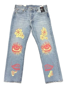 Levi's Premium 501 Big E Summer Of Love 50th Ann Retro 1967 Jeans 34x30 $128 NWT - Picture 1 of 10