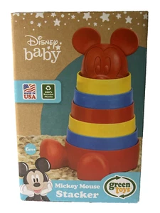 Green Toys Disney Baby Mickey Mouse Stacker, For Toddlers Ages 6 mos. & up (1) - Picture 1 of 2