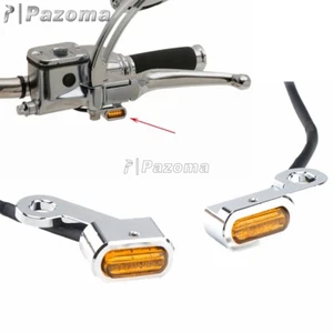 LED Turn Signals Lamps Blinker Brake Indicators Amber Light For Harley Sportster - Picture 1 of 8