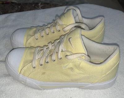 Vtg. 2000 Nike Hermosa Court Blazer Tennis Shoes 143020-172 Womens 7.5 Yellow - Image 1 of 4
