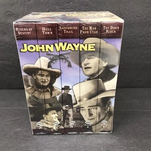 John Wayne VHS Box Set 5 Video Tapes New Factory Sealed 1997 - Picture 1 of 3