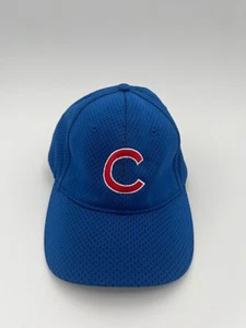 Chicago Cubs Hat Youth Size M blue Curved Brim Snapback Red C Logo - Picture 1 of 3