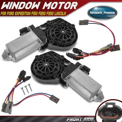 2x Motor elevador de ventana para Ford F-150 97-03 F-250 F-350 delantero izquierdo y derecho Lincoln Foto 1 de 4