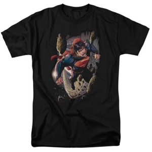 Superman Orbit "Black" Color T-Shirt DC Comics Sizes S-3X NEW - Picture 1 of 2