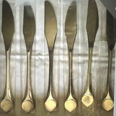 1 cuchillos de postre Lotus Silver Rosenthal Bestecke Studio Line Alemania 7 7/8" plat Foto 1 de 4