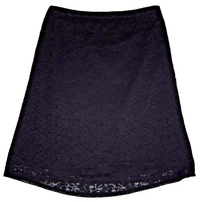 Context brand black floral lace side zip A line skirt, ladies' size 8 - Image 1 of 4