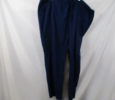 Pantalones Médicos Scrubstar para Mujer 3XL Azul Pull On Elastizados Mezcla de Poliéster Bolsillos Foto 1 de 4