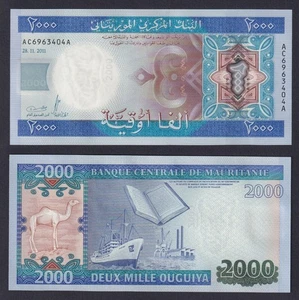 Banknote Mauritania 2000 Ouguiya 2011 P.-20 FDS/UNC - Picture 1 of 2