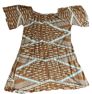 Missing Polynesia Tribal Print Blouse Or Dress Girls Size Large - Picture 1 of 7