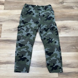 Cat & Jack Jogger Pants Girls 14 Cargo Camo Chino Drawstring - Picture 1 of 7