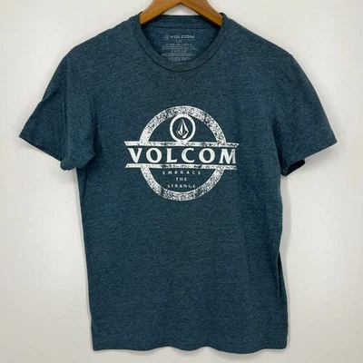 Volcom T-Shirt Men's Size S Blue Stone Logo Short Sleeve Crew Neck Cotton - Image 1 of 4