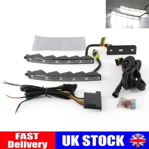 DRL Daytime Running Lights LED Fog Lamp Fit VW T5 T6 Day Driving Lamps - Picture 1 of 7