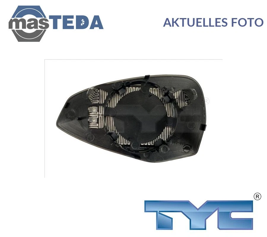 TYC Spiegelglas Glas Aussenspiegel Asphärisch beheizt rechts