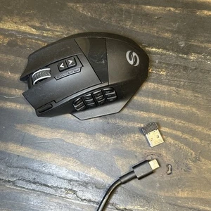 UtechSmart Venus Pro RGB Wireless MMO Gaming Mouse US-D16000-WGM W Dongle - Picture 1 of 11